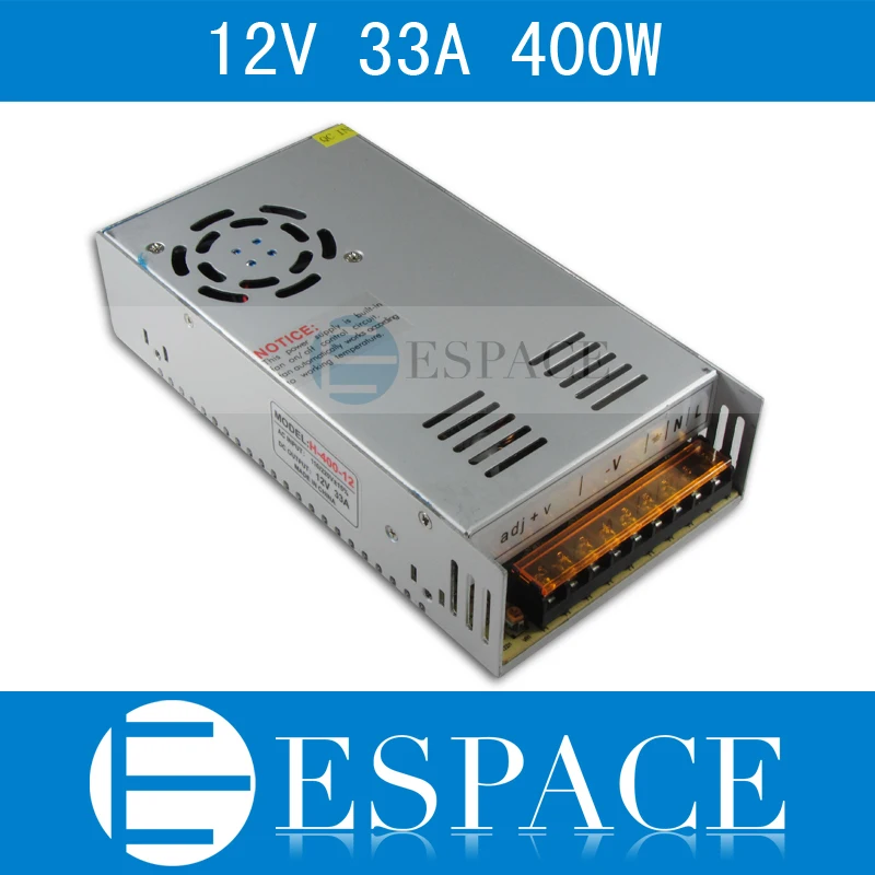 Best quality 12V 33A 400W Switching Power Supply Driver for LED Strip AC 100-240V Input to DC 12V free shipping Best quality 12V 33A 400W Switching Power Supply Driver for LED Strip AC 100-240V Input to DC 12V free shipping