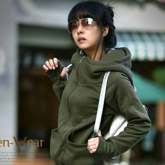 Women Sweatshirt Hoodies Fashion Moletom Feminino Punk Hoody Casual Outerwear...