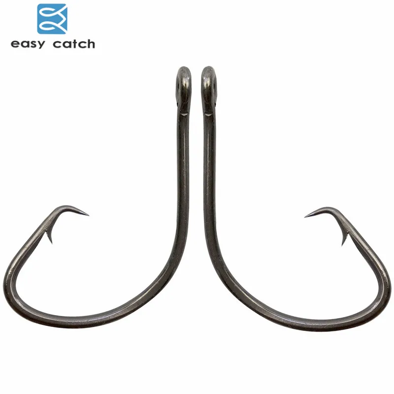 

Easy Catch 100pcs 7381 Black Offset Sport Circle Bait Fishing Hook Size 1 2 4 6 1/0 2/0 3/0 4/0 5/0 6/0 7/0 8/0 9/0 10/0