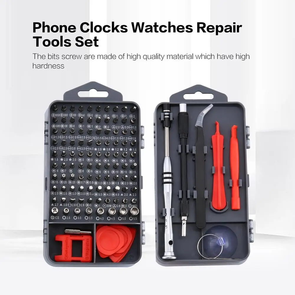 

102 In 1 Screwdrivers Bit Set Laptop Mobile Phone Clocks And Watches Repair Tools Kit Precise Screw Driver Hand Tools