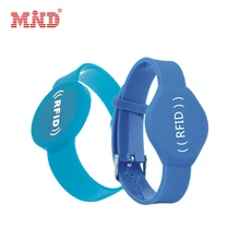 100 шт. 125 кГц Rfid Водонепроницаемый ID RFID браслеты и браслет на запястье TK4100 ПВХ браслет с идентификатором