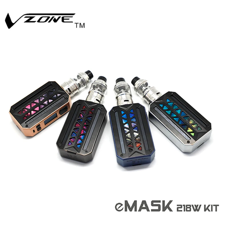 Оригинальный Vzone emask TC комплект 6 мл уран бак с 218 Вт Box MOD 5 цветов в ассортименте