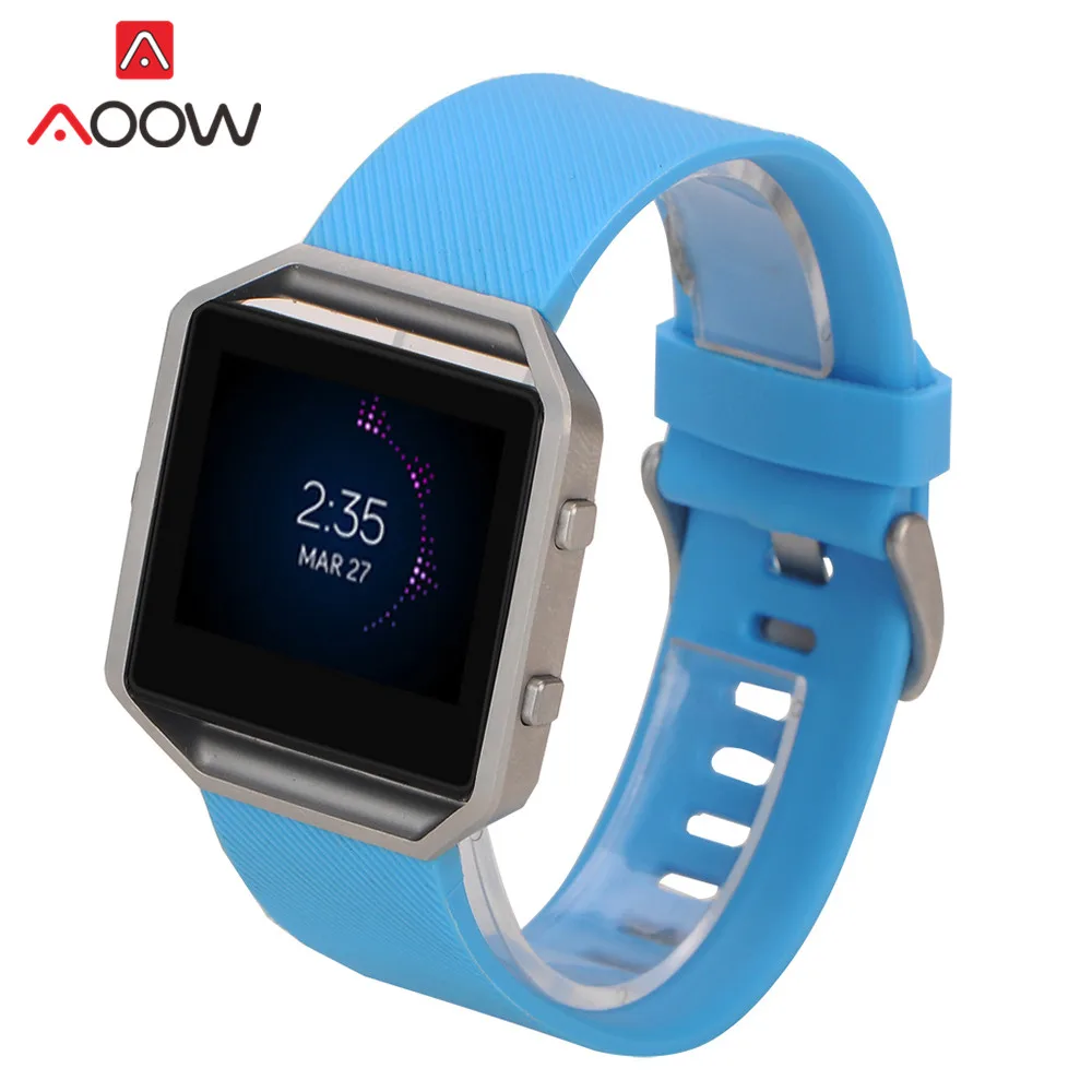 Силиконовый ремешок для часов Fitbit blaze быстросъемный мягкий резиновый спортивный