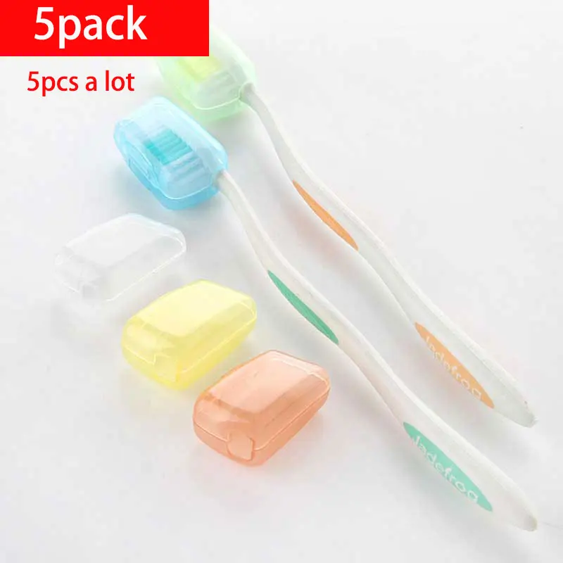 

5pack/vanzlife outdoor travel toothbrush caps 5pcs a lot toothbrush head protective cover