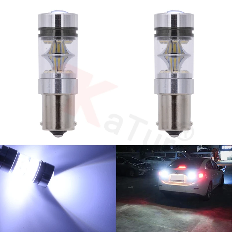 2шт Высокая мощность 100 Вт автомобильный Led 1156 BA15S указатель поворота светильник s