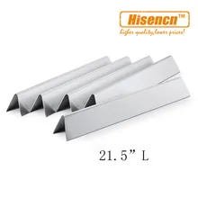 Hisencn 7534 7535 5pcs/pk 21.5″ SS Flavorizer Bars Replacement Heat Plate For E-210, Genesis Silver A & Spirit 500 Gas Grills