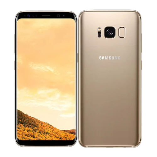 Разблокированный Samsung Galaxy S8 G950U snapdragon/G950F Exynos 4 ГБ ОЗУ 64 Гб ПЗУ 6," Восьмиядерный Android отпечаток пальца 12МП телефон - Цвет: Maple gold