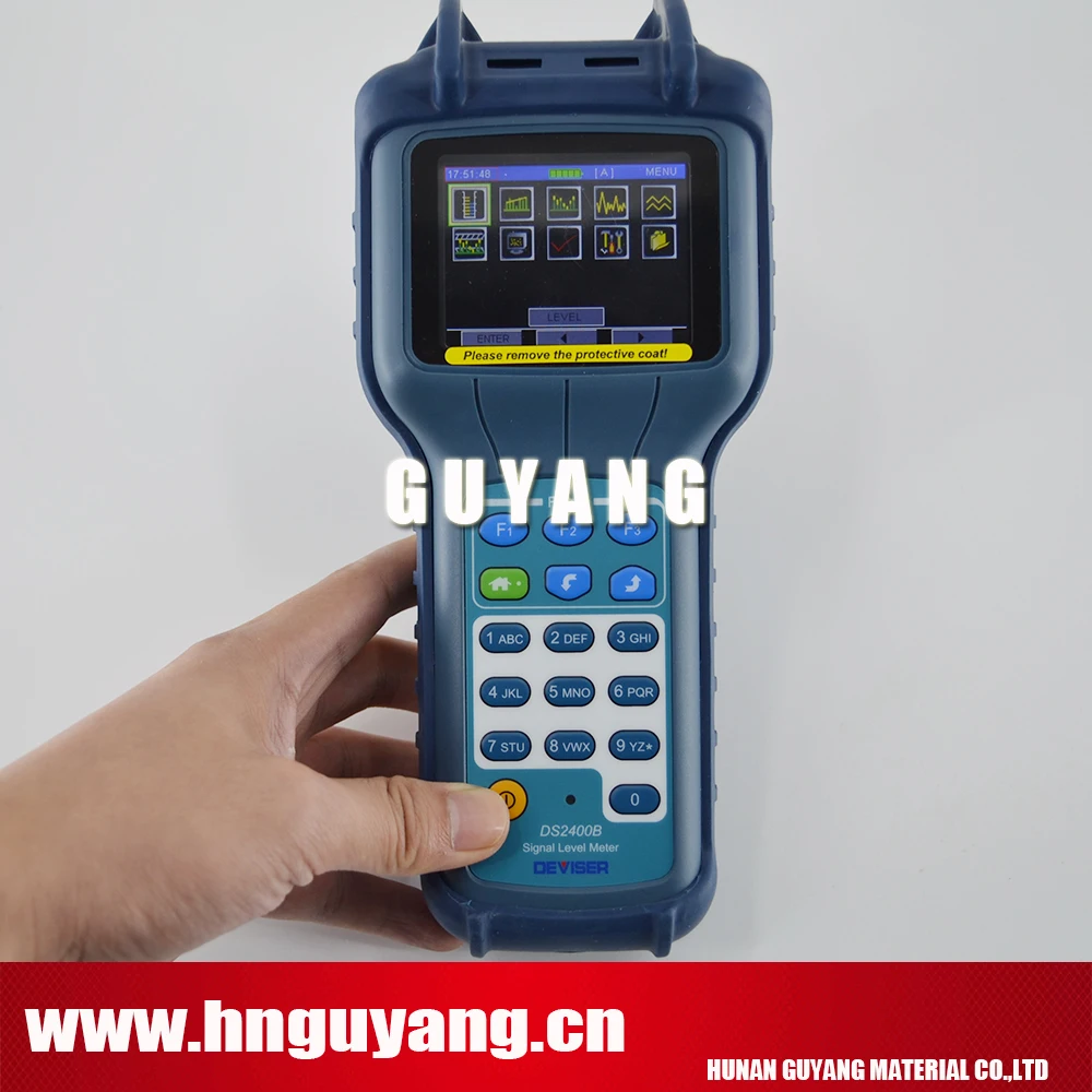 

2.8 Inch TFT LCD TV & CATV QAM Modulation Meter 1GHz Deviser DS2400B Signal Level Meter CATV QAM Analyzer