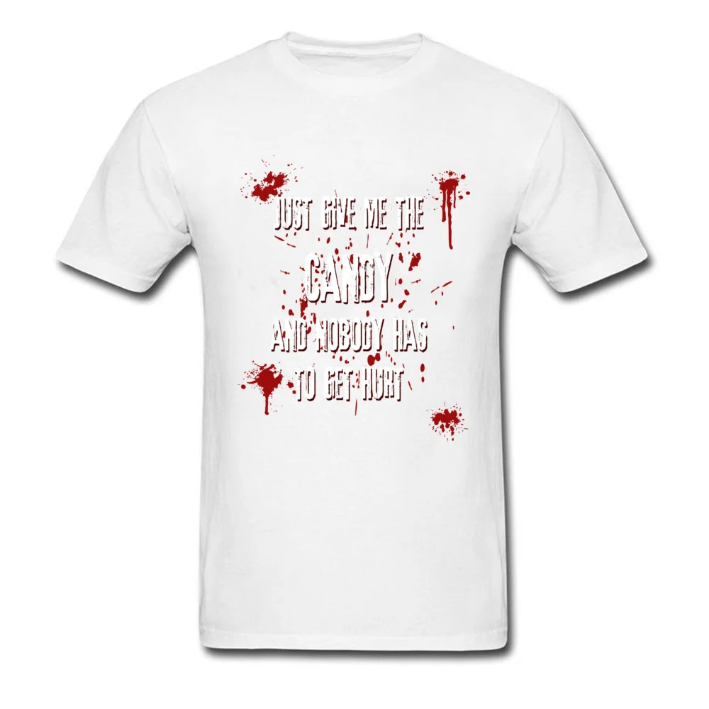 New Coming Male T Shirt Give Me The Candy Casual T Shirt 100% Cotton Short Sleeve Slim Fit Tops Shirts Crewneck Give Me The Candy white