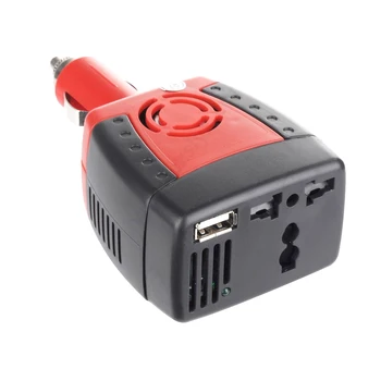 Hot Sale 2.1A Car Auto Power Inverter USB port 5V Adapter Convertor 12VDC To AC 220V Charger Converter For Laptop