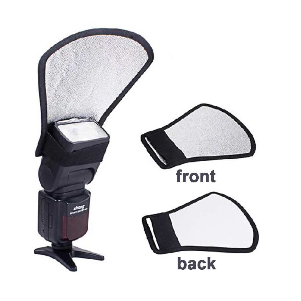 Flash Soft Diffuser Silver/White reflector For CANON 600EX RT 580EX
