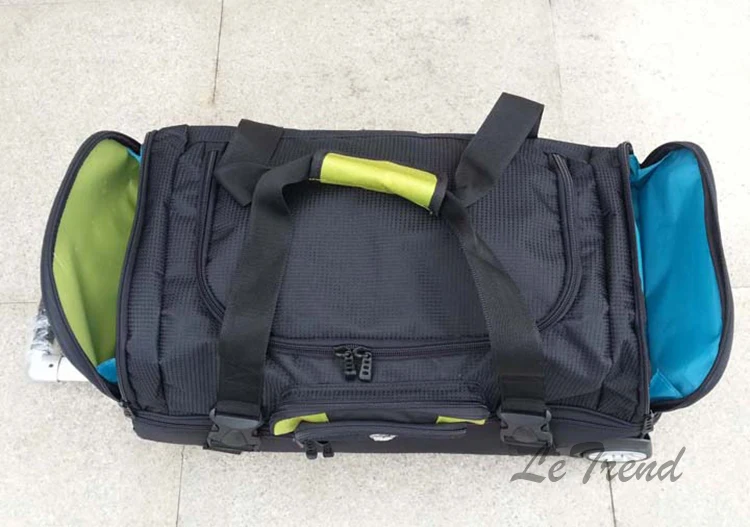LeTrend 27/32 дюймов высокой емкости Оксфорд многофункциональные дорожные сумки мужские деловые сумки на плечо чемодан колеса ручной прокатки
