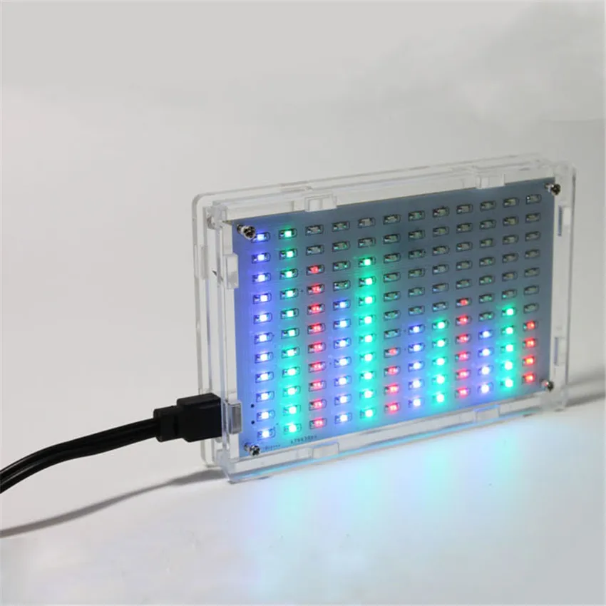 

The LED spectrum of music production suite LED display audio chip welding practice of DIY parts