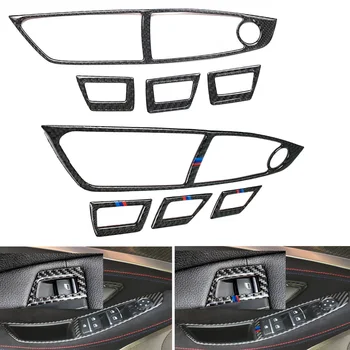 

Carbon Fiber Window Switch Panel Frame Cover Trim For BMW 5 Series F10 2011-2018 LHD or RHD