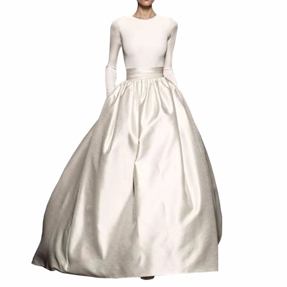 gorgeous-puffy-taffeta-ball-gowns-high-waist-vintage-skirt-for-women-to-formal-party-with-pocket-floor-length-skirts