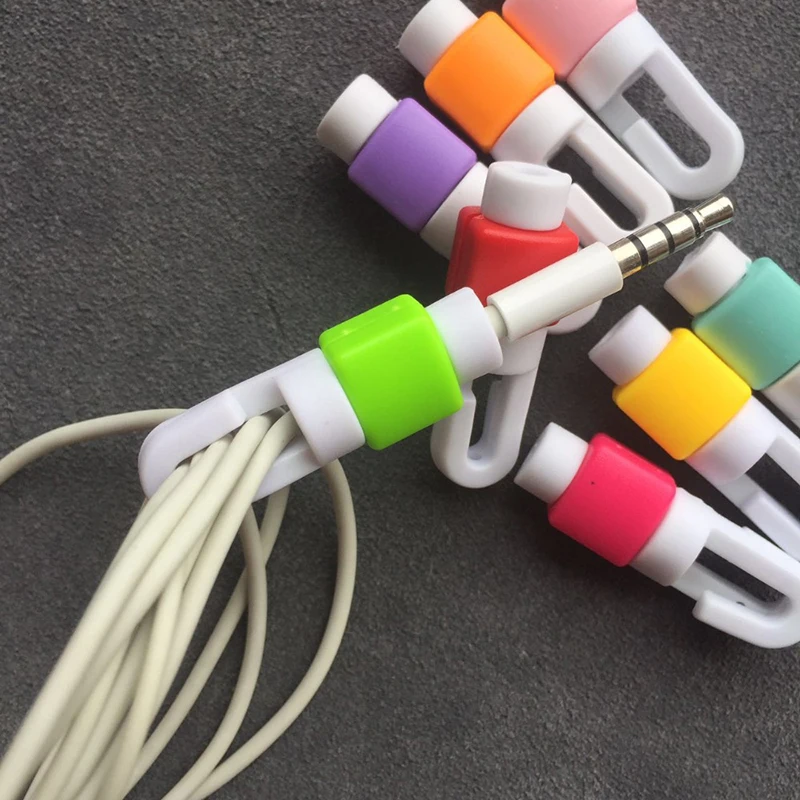 RACAHOO 5pcs Earphone Cable Protector For iphone headphone Wire organizer Earpods Cord Protector Protective Case Winder Cover8