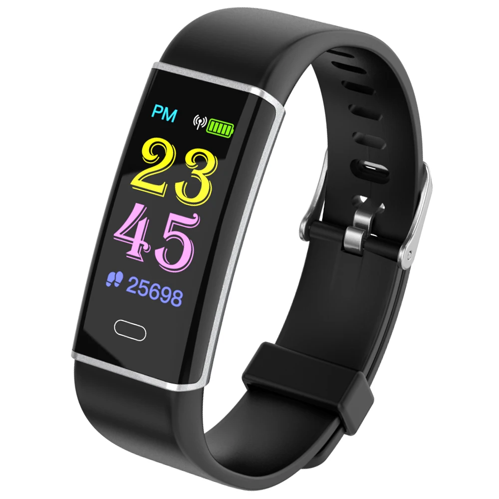 

Bluetooth Smart Bracelet Color Screen Heart Rate Blood Pressure Monitoring smartband Message Reminder Wristband Multi-Sport Mode