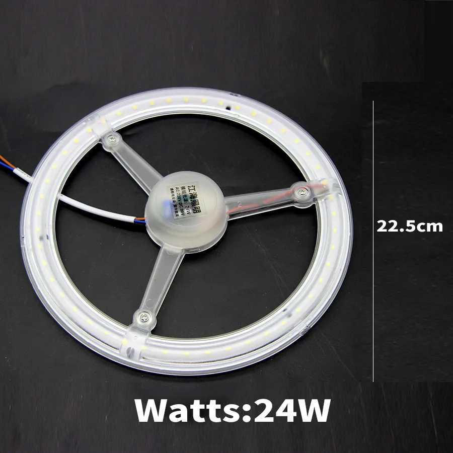 12 Вт, 18 Вт, 24 Вт, 36 Вт, светодиодный источник света, потолочный интегрированный магнит, переменный ток 220 В, постоянный ток, 90 в, заменяет поверхностный монтаж, круговой потолочный светильник, источники - Испускаемый цвет: 24W