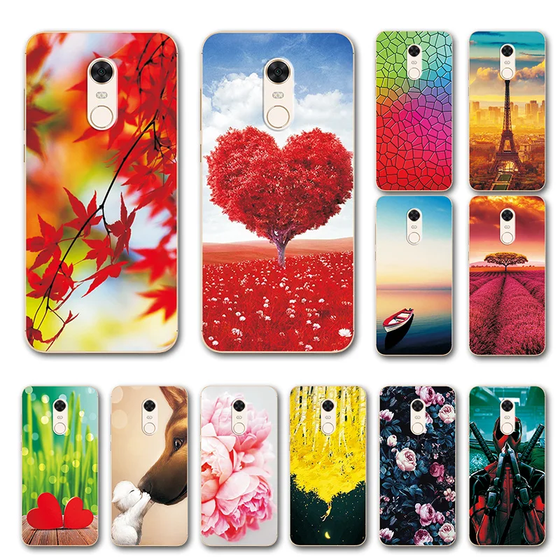 Case Cover For Xiaomi Redmi 5 Various Colored Soft Silicone Phone Cover Case For Xiaomi Redmi 5 Plus Back Fundas Redmi 5 Case