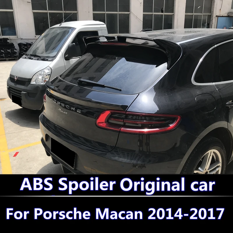 

For Porsche Macan 2014 2016 2017 spoiler High Quality ABS Material Car Rear Wing Primer Color Rear Spoiler Dedicated spoiler