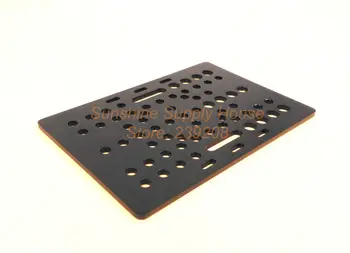 

universal plate Aluminium CNC machining black anodized for v slot 5pcs/lot Free shipping