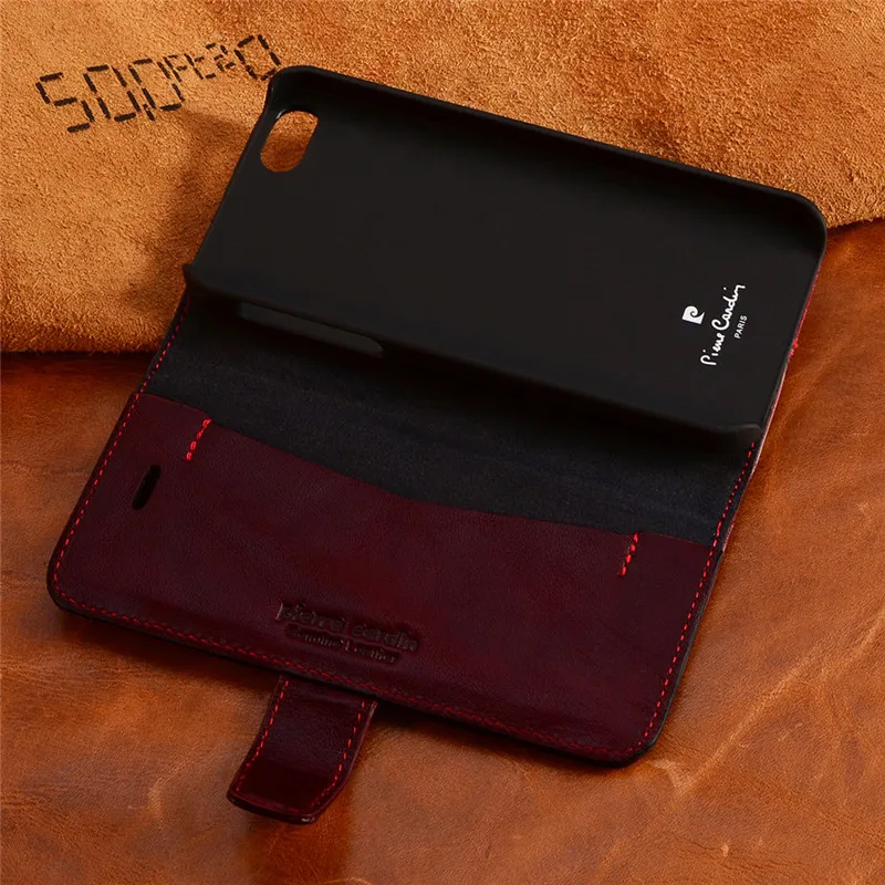 Pierre Cardin натуральная кожа для Apple iPhone 5/5S/SE чехол Роскошный кошелек сумка телефона