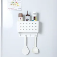 Кухонная настенная вешалка с магнитом, каменная Пластиковая Полка для холодильника, боковая настенная корзина для хранения, wx7172002