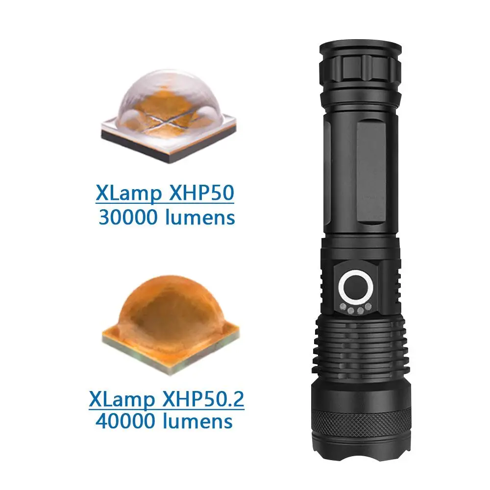 6000 Люмен USB xhp50.2 фонарь фонарик 26650 супер яркий зум светодиодный фонарик xhp50 18650 походный фонарь охотничий Электрический фонарь