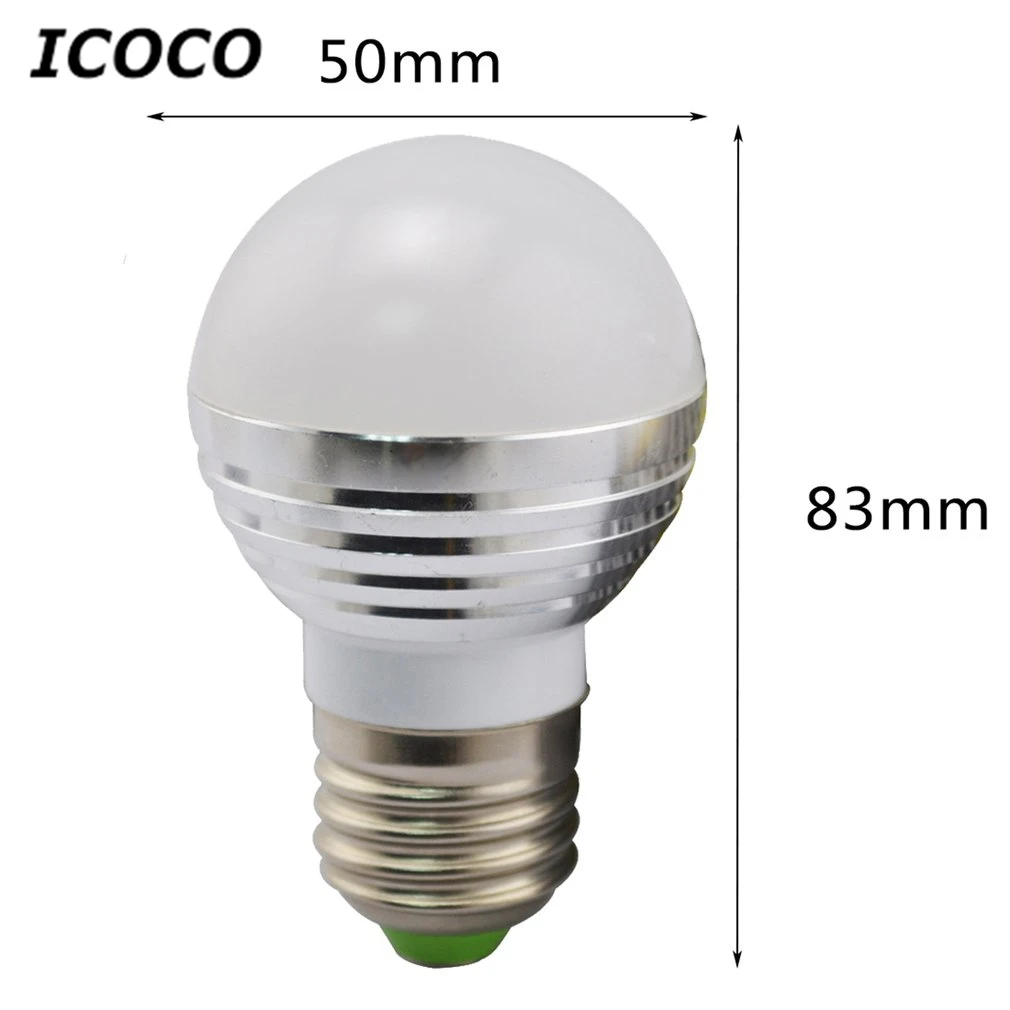 ICOCO 3 Вт RGB светильник лампы красочный дистанционного Управление регулируемой