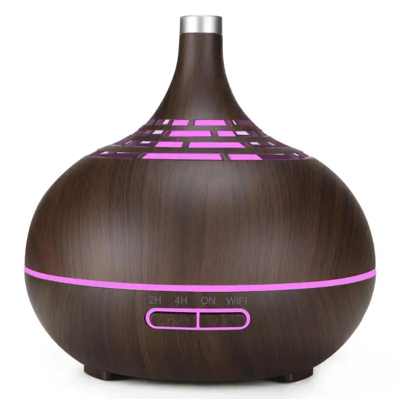 400ml WiFi Timing Ultrasonic Aroma Diffuser Air Humidifier 7 Color Change LED Night light Mist Humidifier for Home Office