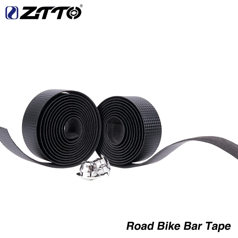 

ZTTO High Quality Road Bike Bicycle Cycling Vibration Damping Anti-Vibration EVA PU Handlebar Bar Tape Wrap +2 Bar Plug