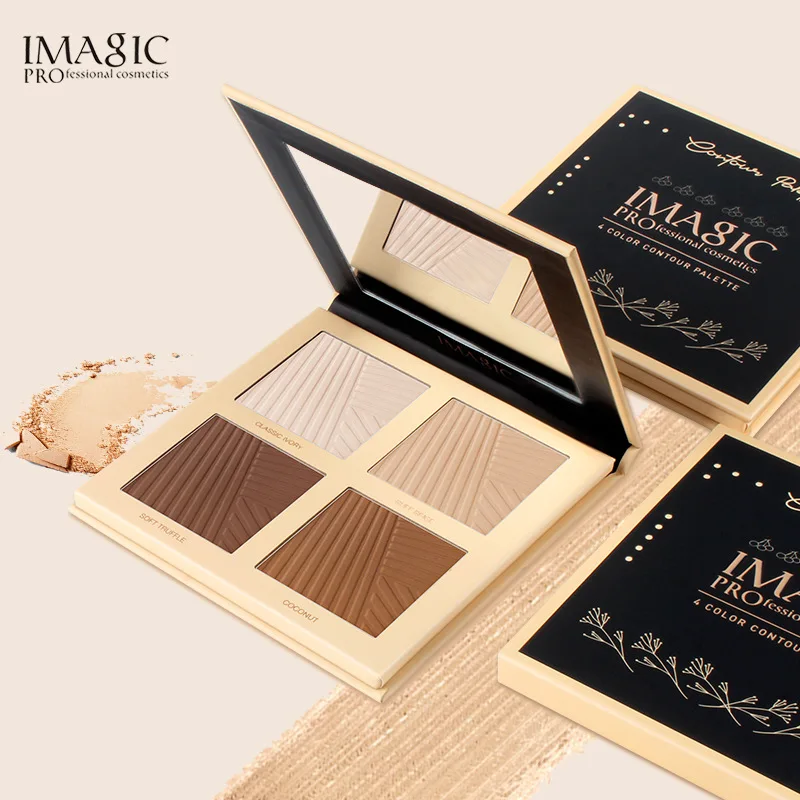 

IMAGIC 4 Color Repair Contour Highlight Palette Makeup Oil Control Waterproof Long-lasting Nasal Silhouette Highlighter Makeup