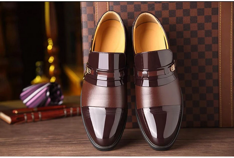 Men's Business Shoe Oxfords For Mens Shoes Casual Mens Dress Shoes' Breathable Oxfords Formal Shoe Men Casual Shoes Plus Size 48 (2)
