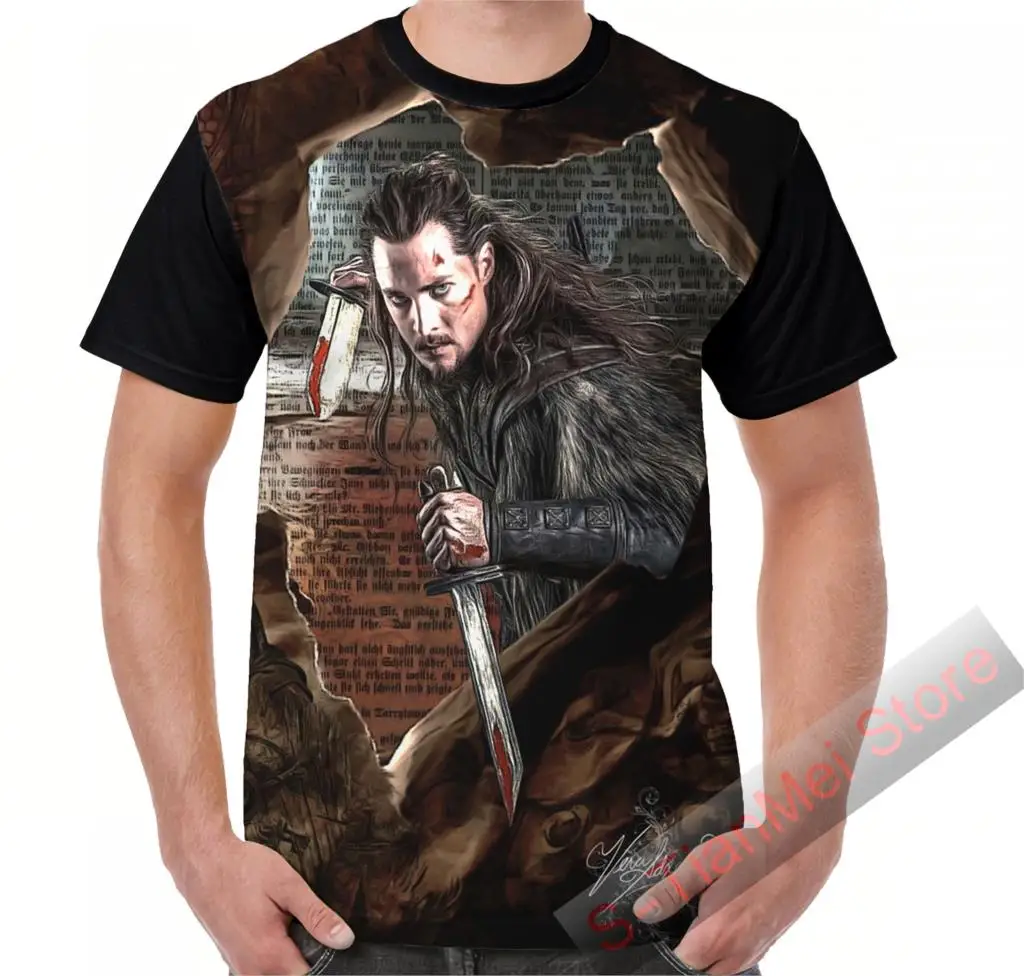 

Summer Graphic t shirt men tops tees Uhtred - The Last Kingdom printed women funny T-Shirt Short Sleeve Casual tshirts