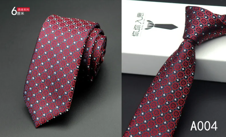 6 см галстуки для мужчин, обтягивающий галстук, свадебное платье, галстук, модный клетчатый галстук, деловые галстуки для мужчин, тонкая рубашка, аксессуары, Лот - Цвет: 37
