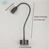 black Flexible Hose 3W LED Modern Wall Lamp with switch led  Lamp Bedside Reading Light Study Painting Wall Lighting 4