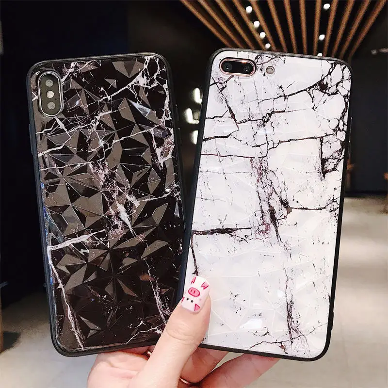 

3D Marble Phone Case For iPhone X 8 7 6 6s Plus All inclusive Case soft Edge Cover For iPhone XS Max XR XS Luxury Pattern Coque