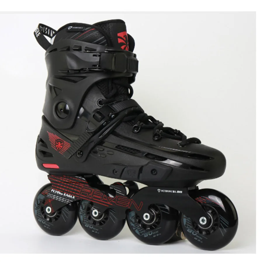 100% الأصلي تحلق النسر F4-RAVEN حذاء تزلج بعجلات الصقر المهنية الكبار الأسطوانة التزلج حذاء سباق التعرج انزلاق شحن التزلج