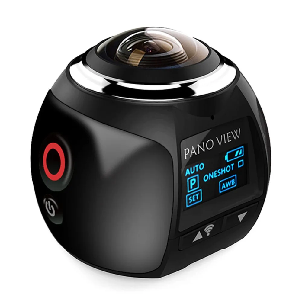 Newest V1 4K 360 Action Camera Mini Wifi Panoramic Camera 2448*2448 Ultra HD Panorama Camera Waterproof Sport Driving VR Camera