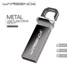 Металлический флеш-накопитель Wansenda, 128 ГБ, 64 ГБ, 32 ГБ, 16 ГБ, 8 ГБ, 4 Гб, USB флеш-накопители, высокоскоростные флеш-накопители USB 2,0, u-флешки