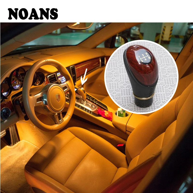 

NOANS Artificial Peach Wood Handball Car Manual Shift Lever Gear Knob For Ford focus 2 3 mk2 fiesta Suzuki swift grand Hyundai