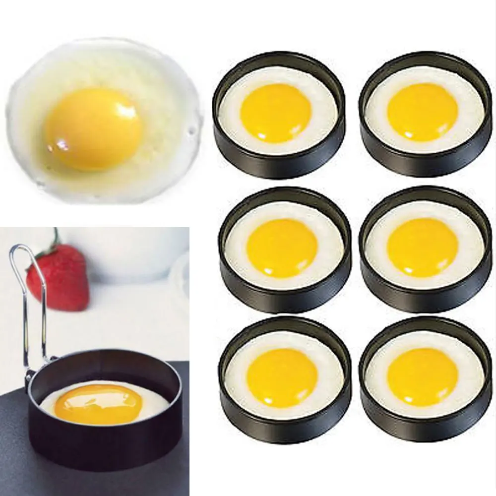 Антипригарные металлические кольца для яиц Жарка идеальный круг круглая жареная/пачканная форма Жарка из нержавеющей стали жареные инструменты для яиц