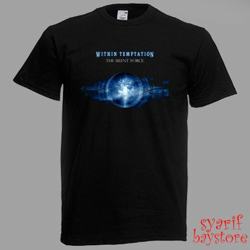 

Within Temptation The Silent Force Men's Black T-Shirt Size S M L XL 2XL 3XL
