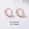 10 pièces 10x13MM 24K couleur or plaqué laiton boucles d'oreilles Clip bijoux à bricoler soi-même découvertes boucles d'oreilles accessoires en gros ► Photo 2/5