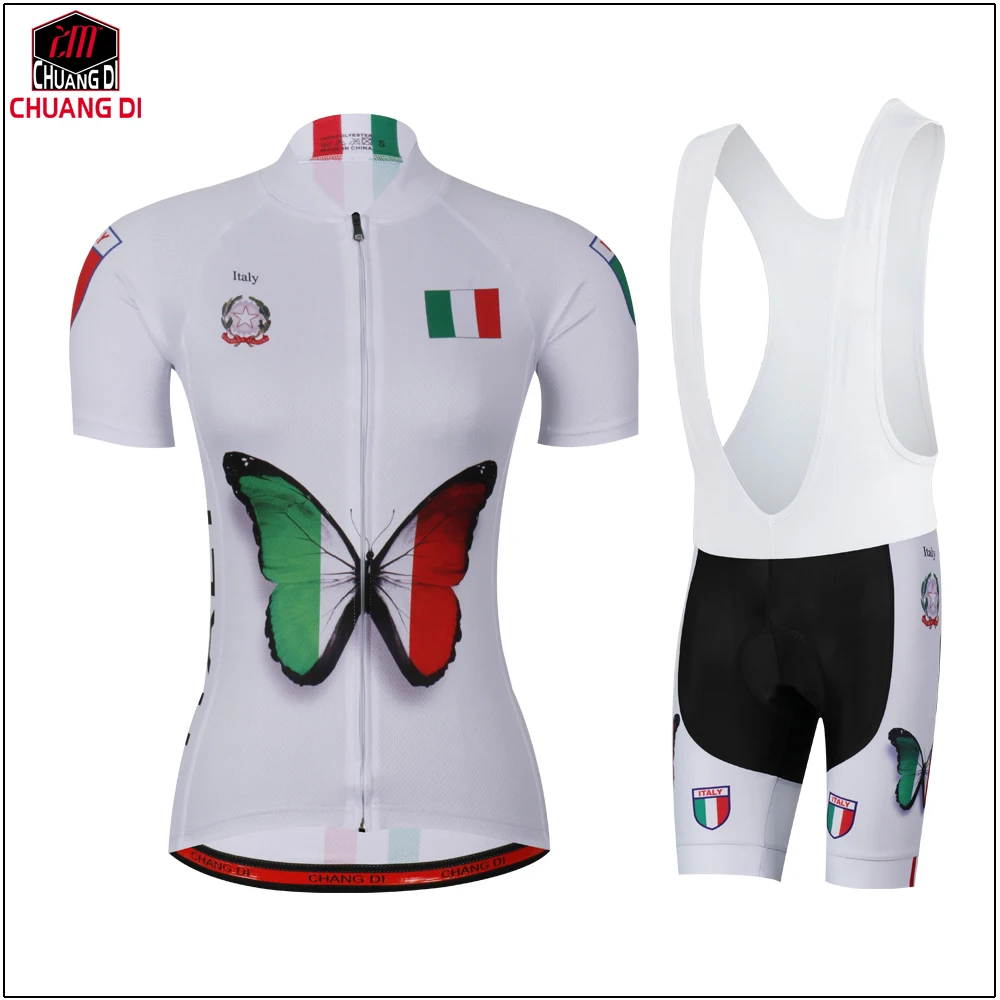 Государственный флаг Италии Велоспорт Джерси для женщин Велосипедный спорт Roupa Ciclismo Велосипед Одежда MTB Майо Ropa Ciclismo Mujer - Цвет: Jerseys Bib Shorts