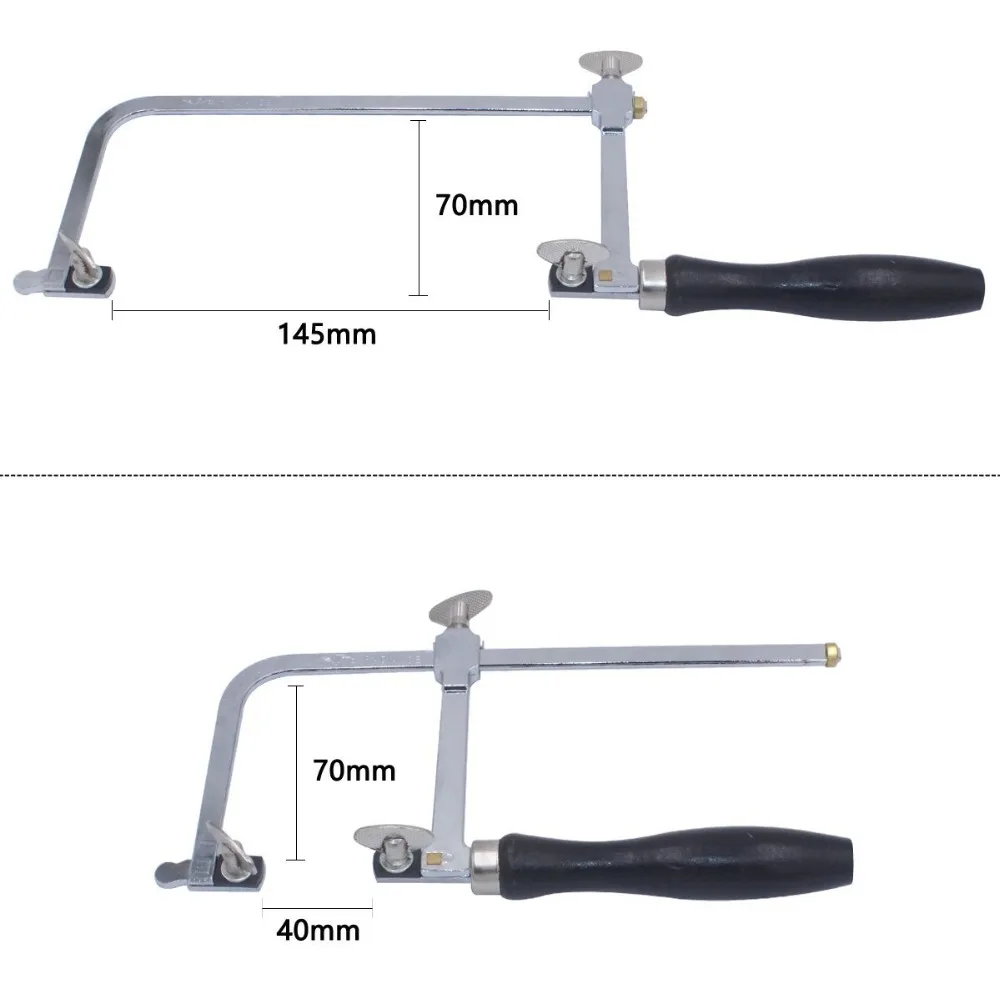 Профессиональный Регулируемый лук пилы с 144 шт. пилы для ювелирных изделий, рама пилы, ручные инструменты, рамка пилы, инструмент для изготовления ювелирных изделий своими руками