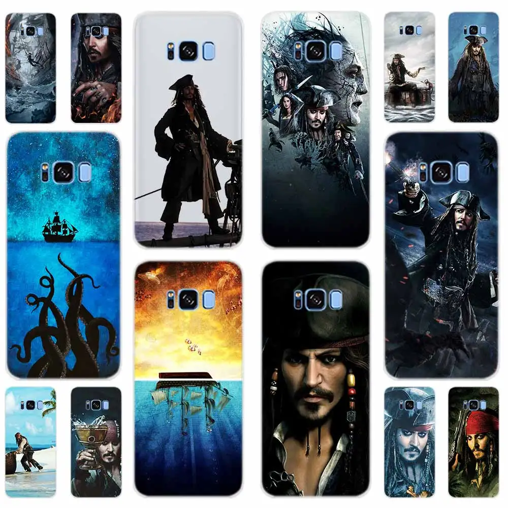 

Pirates of the Caribbean Johnny Depp Soft TPU Cover For Samsung Galaxy S6 S7 Edge S8 S9 Plus S10 Plus E Note 8 9 S5 Case 5G