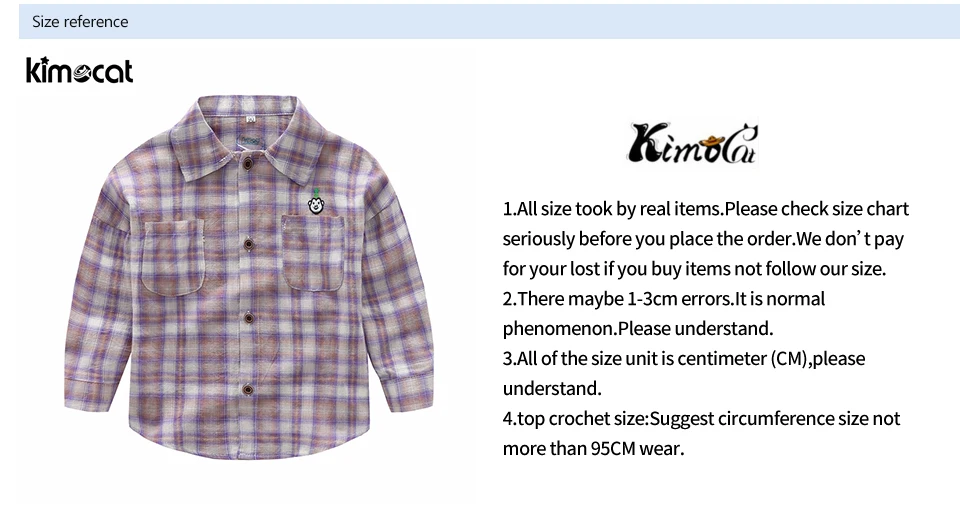 Kimocat/весенне-осенняя рубашка для маленьких мальчиков и девочек топы в стиле вестернов, детская одежда с карманами рубашка для маленьких мальчиков