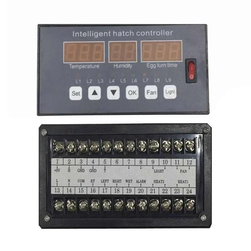 

XM-16 Multifunction Controller Temperature Humidity Incubator Automatic Incubator Egg Hatcher System Fan Switch Humidity Sensors