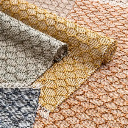 Джутовые ковры ручной работы в скандинавском стиле для гостиной, спальни, однотонные ковры, домашний ковер, коврик для двери, тонкий современный коврик